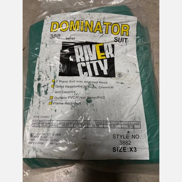 Dominator Suit Mcr Safety 3882 0.42Mm Pvc/Poly/Pvc Suit NEW PICK SIZE - Picture 13 of 16